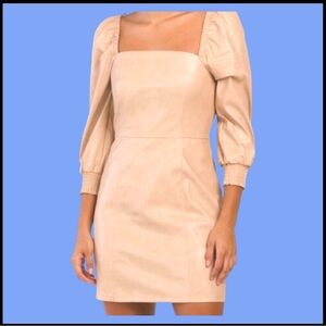 7 FOR ALL MANKIND faux leather mini dress